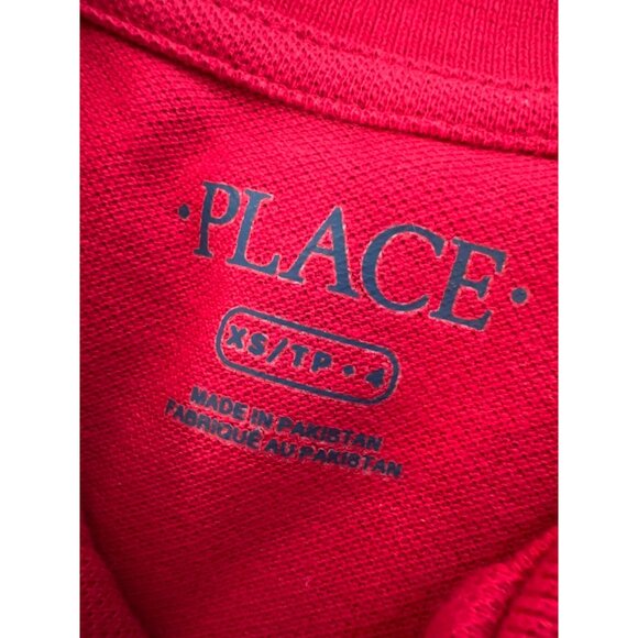 Children's Place XS Size 4 Boys/Girls Red Polo Shirts NWOT Lot of 5 - Picture 2 of 3